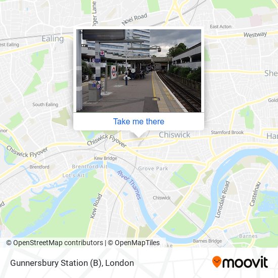 Gunnersbury Station (B) map