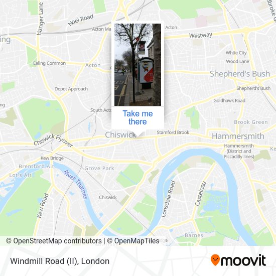 Windmill Road (II) map