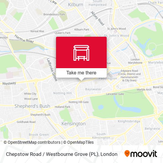 Chepstow Road / Westbourne Grove (PL) map