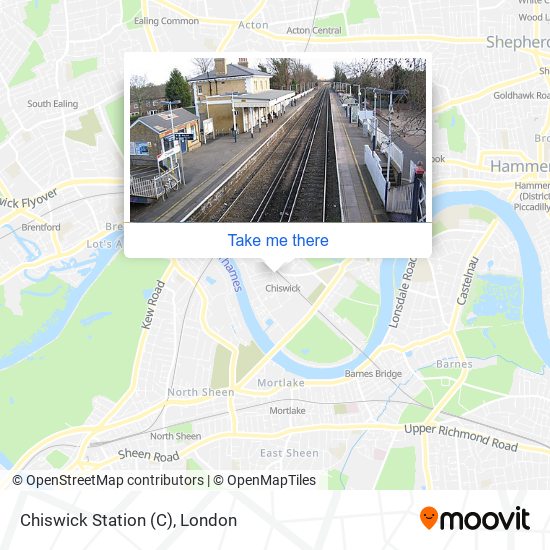 Chiswick Station map