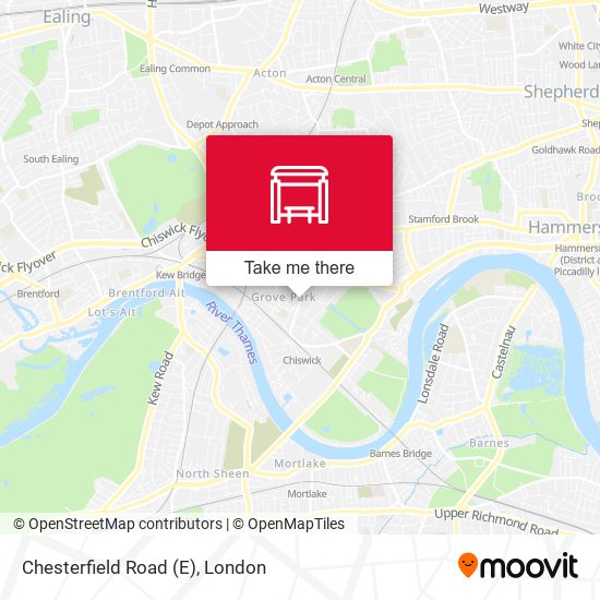 Chesterfield Road (E) map