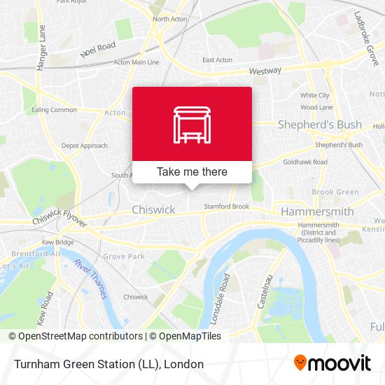 Turnham Green Station (LL) map