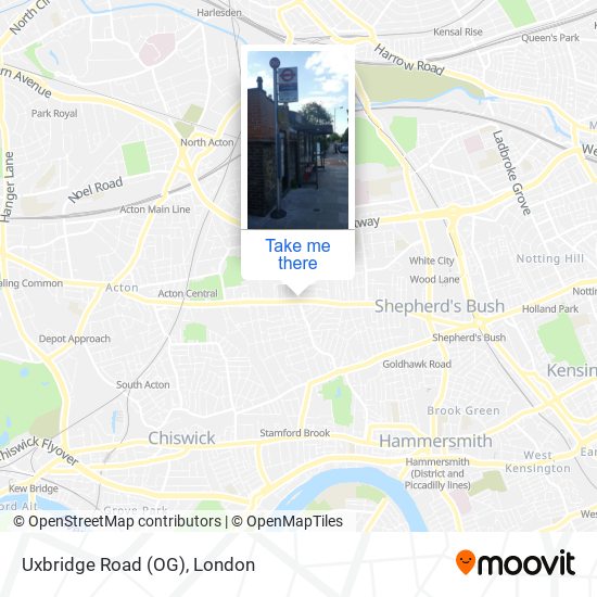 Uxbridge Road (OG) map
