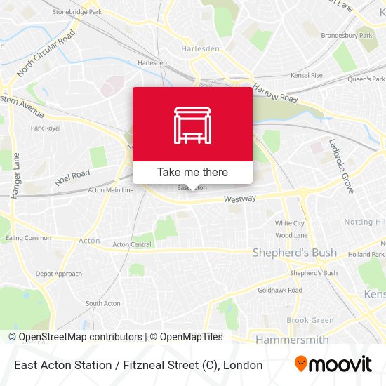 East Acton Station / Fitzneal Street (C) map