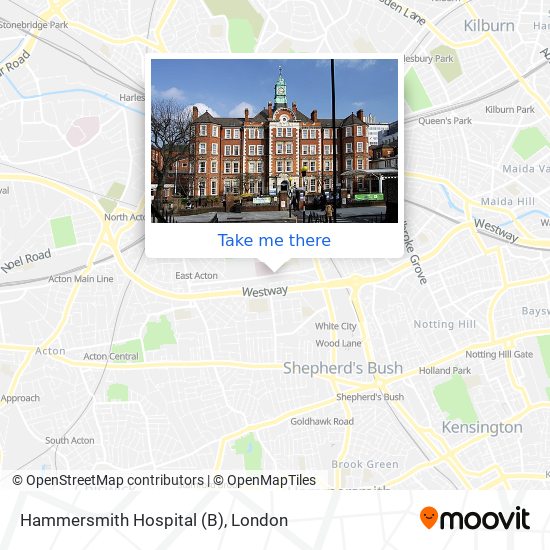 Hammersmith Hospital (B) map