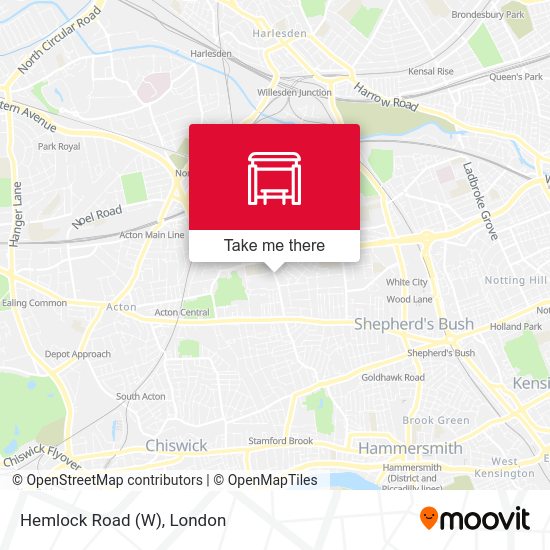 Hemlock Road (W) map