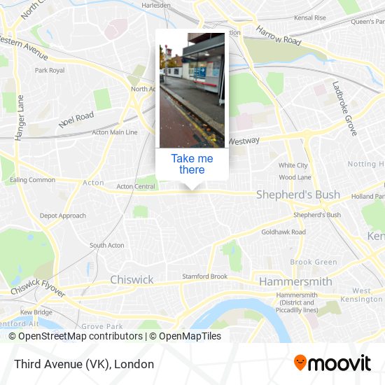 Third Avenue (VK) map