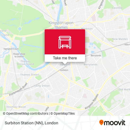 Surbiton Station (NN) map