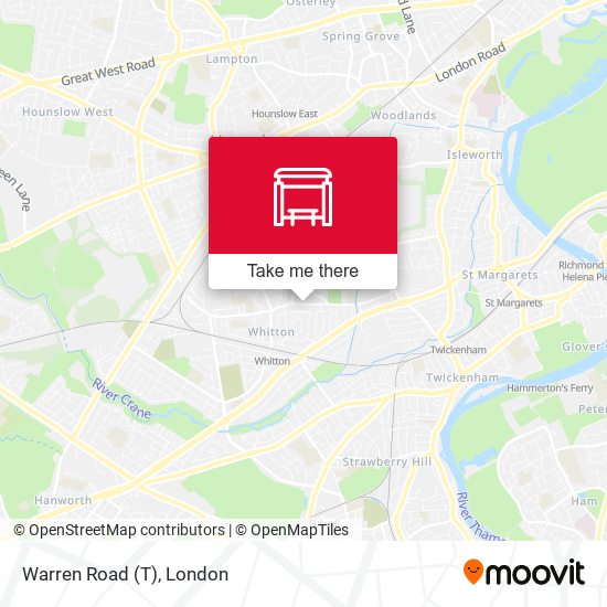 Warren Road (T) map