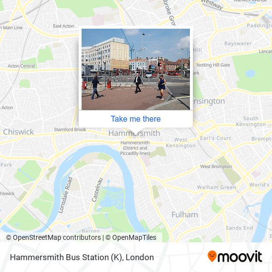 Hammersmith Bus Station (K) map