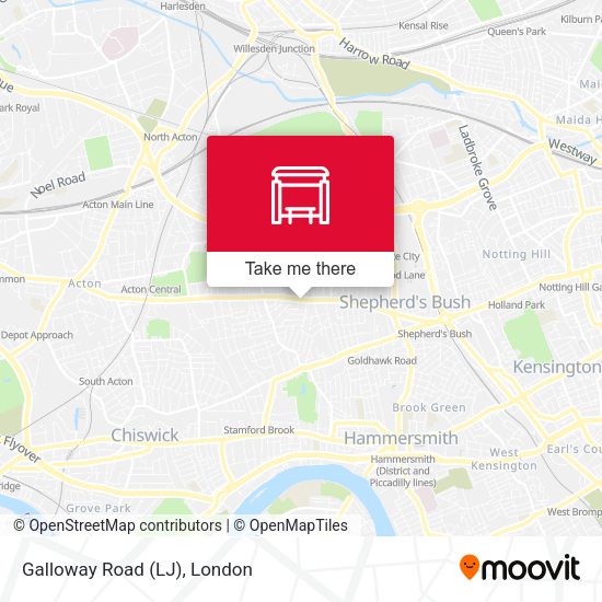 Galloway Road (LJ) map