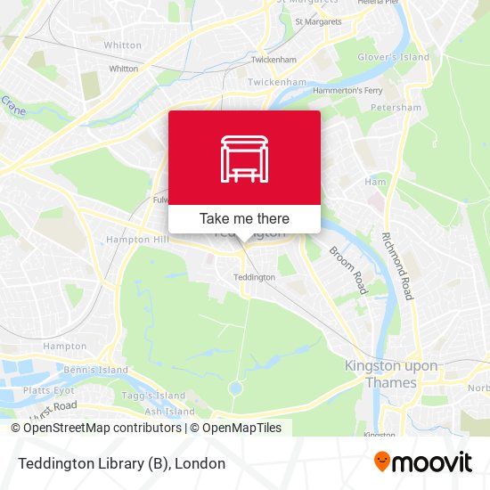 Teddington Library (B) map