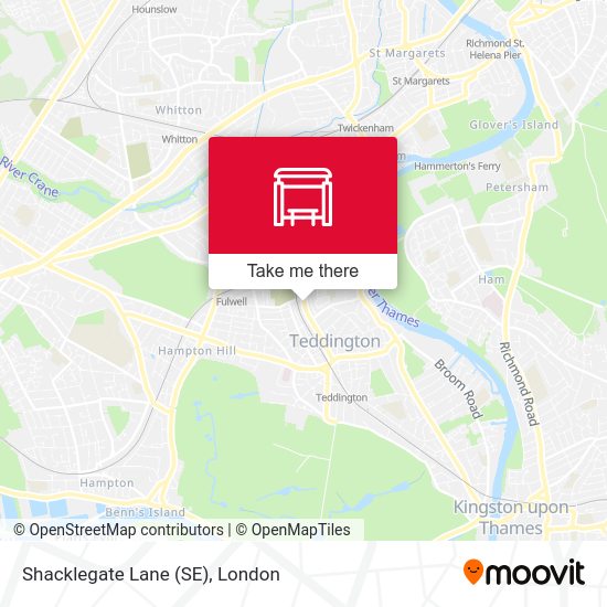 Shacklegate Lane (SE) map
