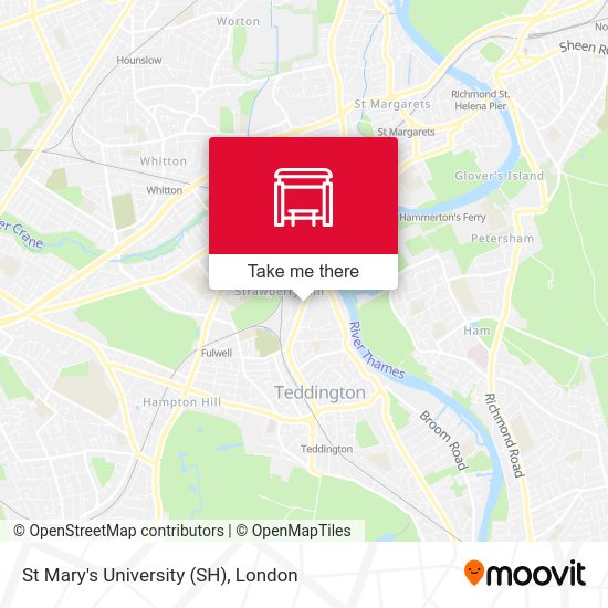 St Mary's University (SH) map