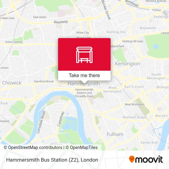 Hammersmith Bus Station (Z2) map