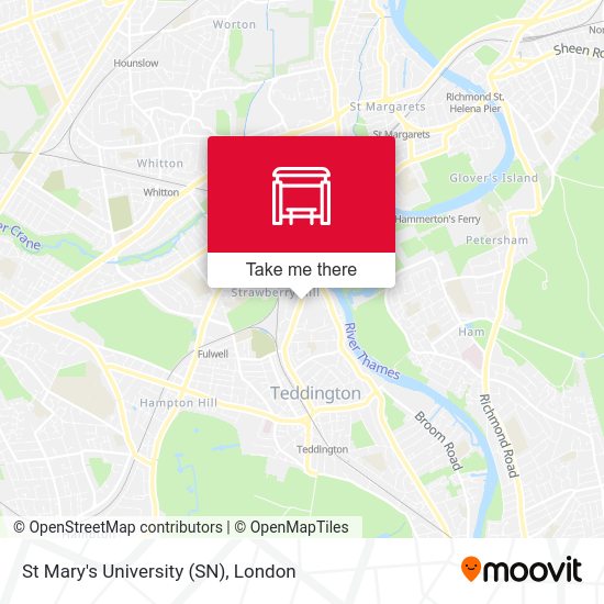 St Mary's University (SN) map