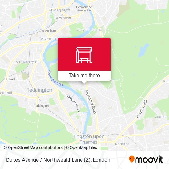 Dukes Avenue / Northweald Lane (Z) map