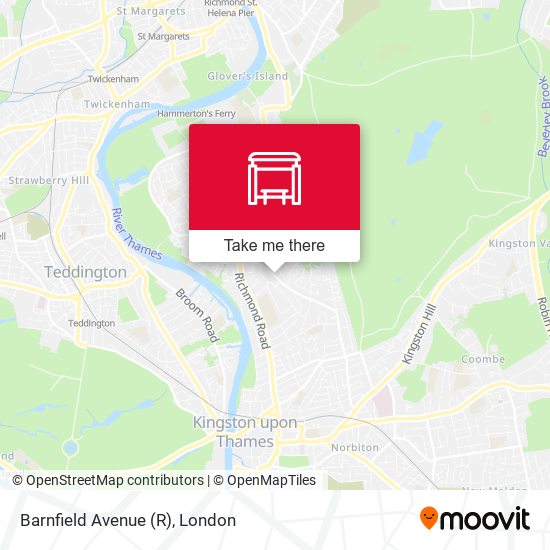 Barnfield Avenue (R) map