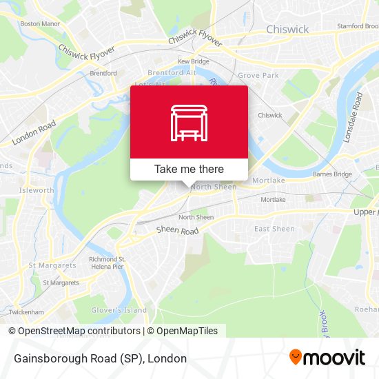 Gainsborough Road (SP) map