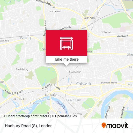 Hanbury Road (S) map