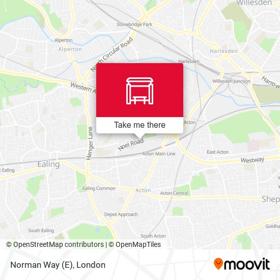 Norman Way (E) map