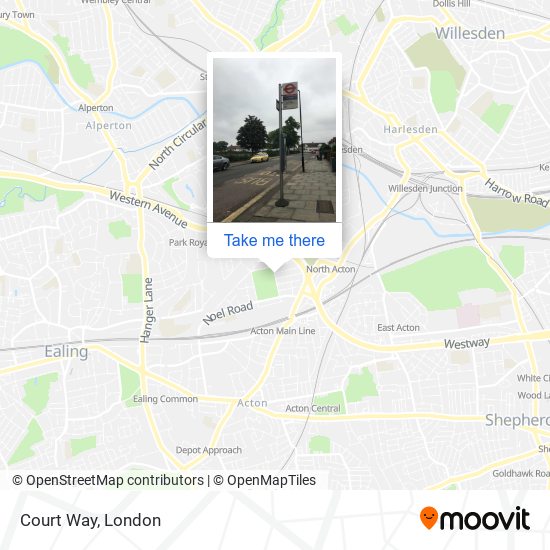 Court Way map
