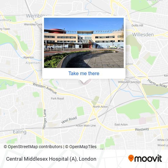 Central Middlesex Hospital (A) map