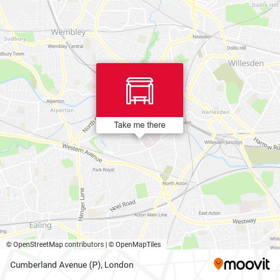 Cumberland Avenue (P) map