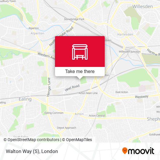 Walton Way (S) map