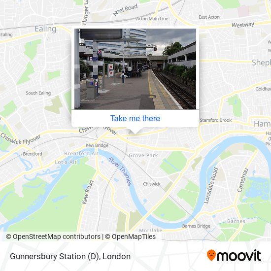 Gunnersbury Station (D) map