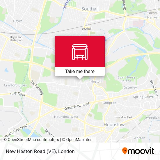 New Heston Road (VE) map