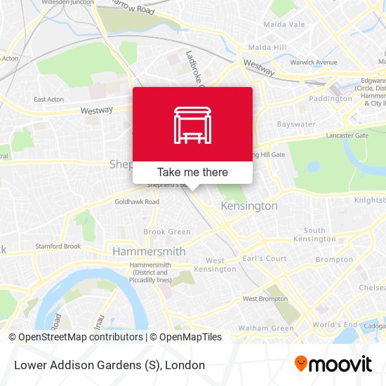 Lower Addison Gardens (S) map