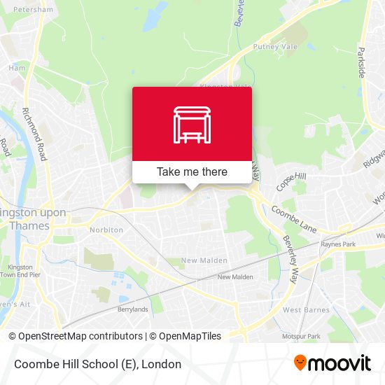 Coombe Hill School (E) map