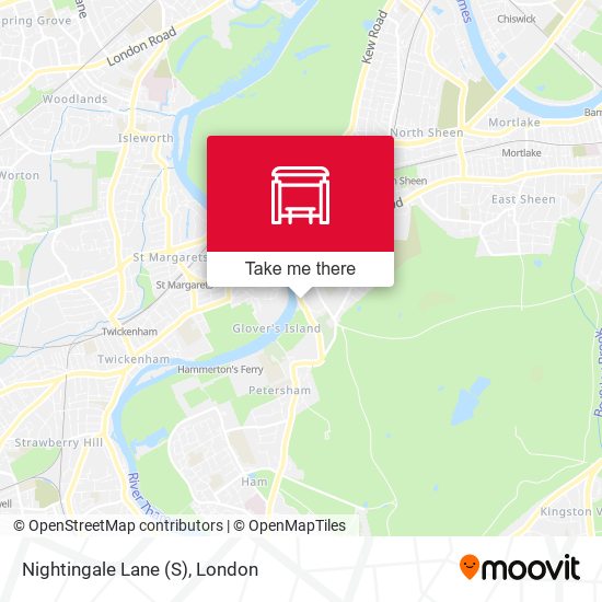 Nightingale Lane (S) map