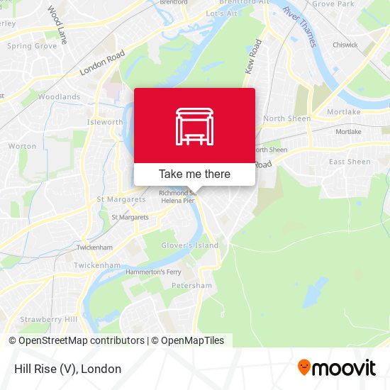 Hill Rise (V) map
