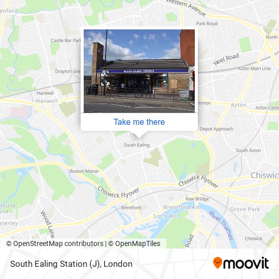 South Ealing Station (J) map