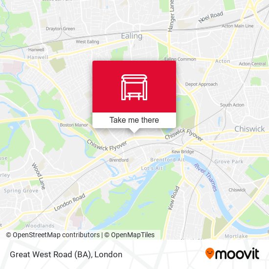 Great West Road (BA) map