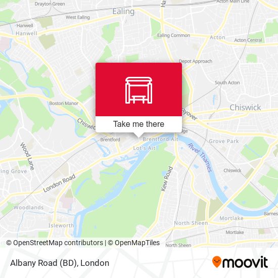 Albany Road (BD) map