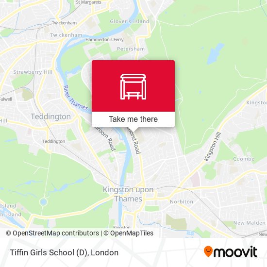 Tiffin Girls School (D) map