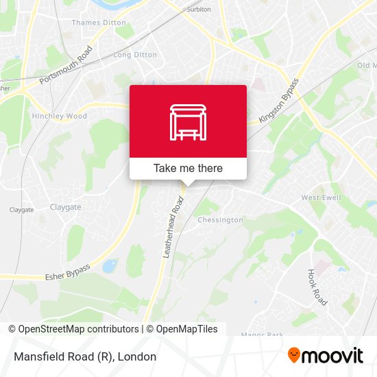 Mansfield Road map
