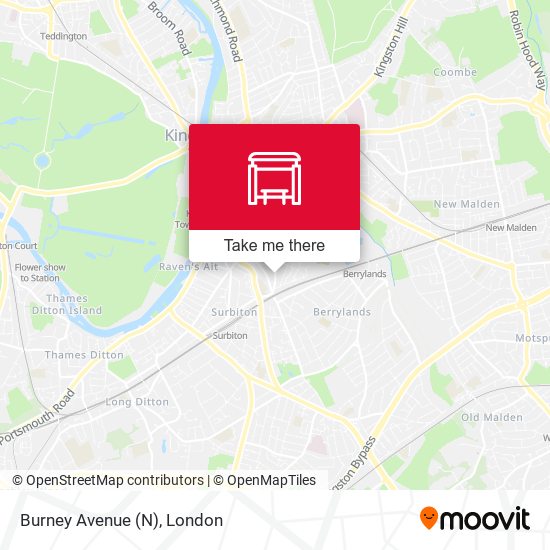 Burney Avenue (N) map