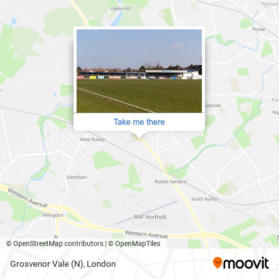 Grosvenor Vale (N) map