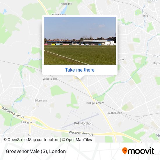 Grosvenor Vale (S) map