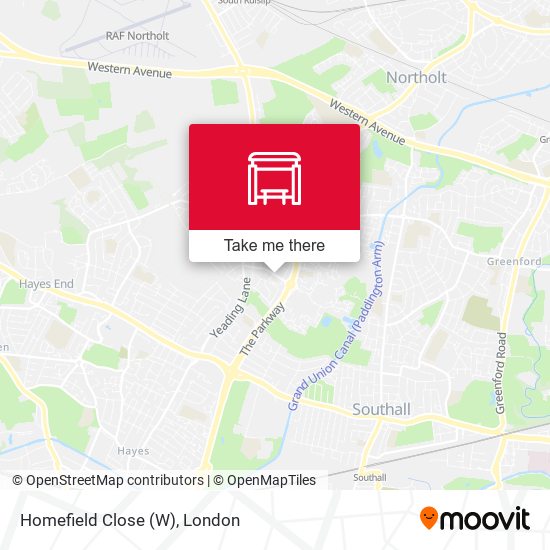 Homefield Close (W) map