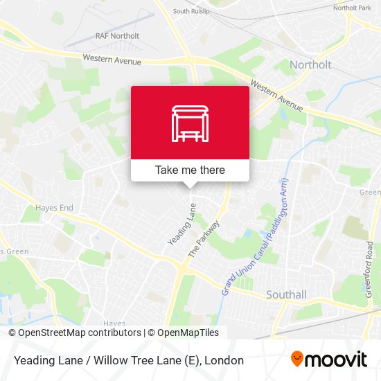 Yeading Lane / Willow Tree Lane (E) map