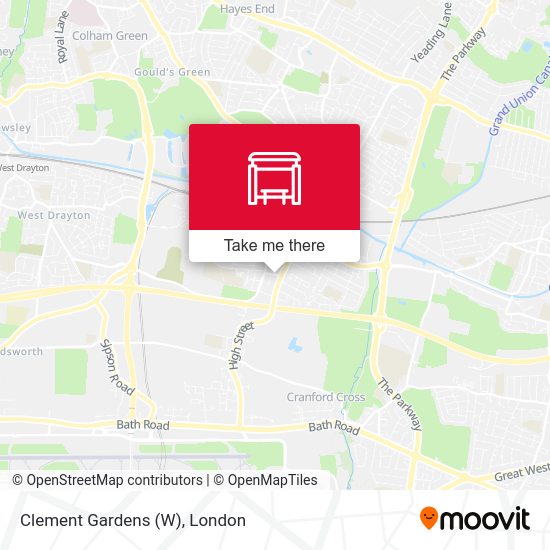 Clement Gardens (W) map