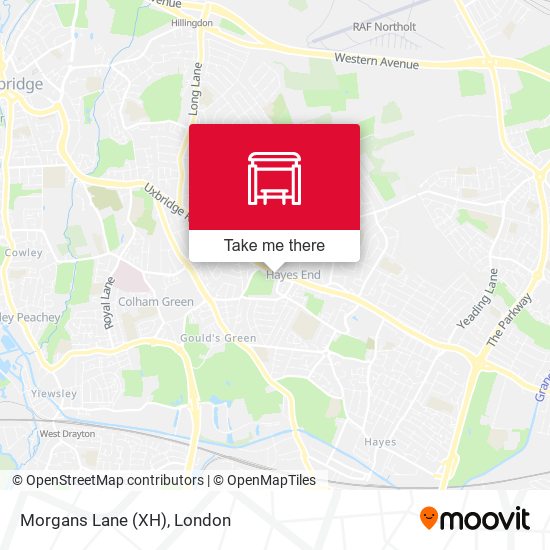Morgans Lane (XH) map