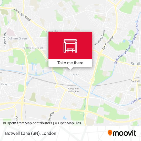 Botwell Lane (SN) map