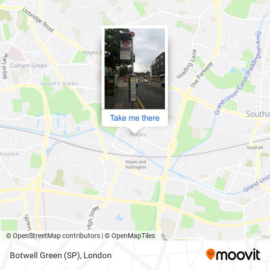 Botwell Green (SP) map