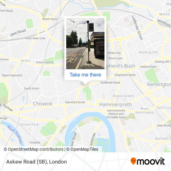 Askew Road (SB) map